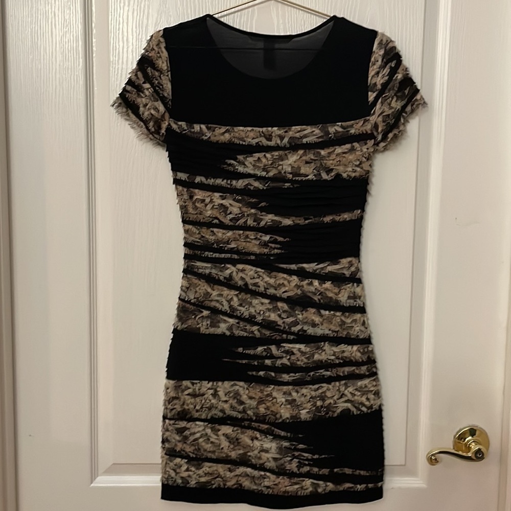 Diane Von Furstenberg Noelle Layer Silk Blend Mini Dress Size P - Picture 4 of 6